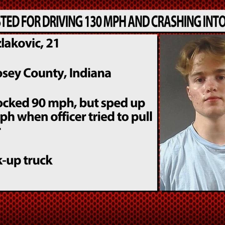 Missouri man arrested for driving 130 mph on highway and crashing into truck